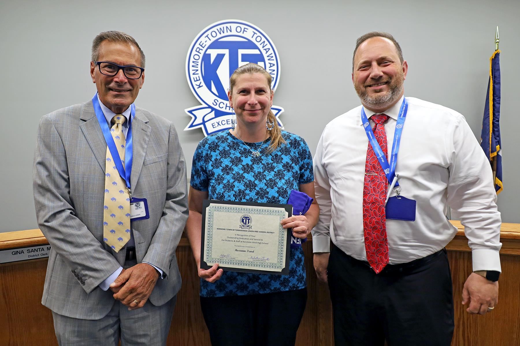 Roseanne Izard, Kenmore West High School Teacher Aide
